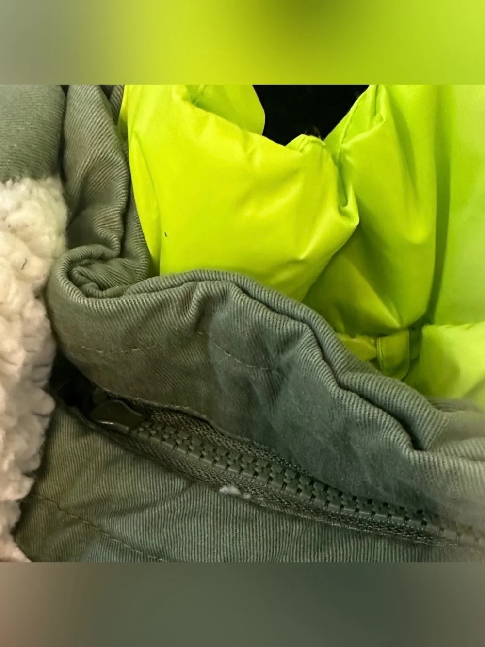 Thereabouts Boys Clover/Neon Green 3-1 Parka/Vest Combo Jacket NWT Size XXS4/5